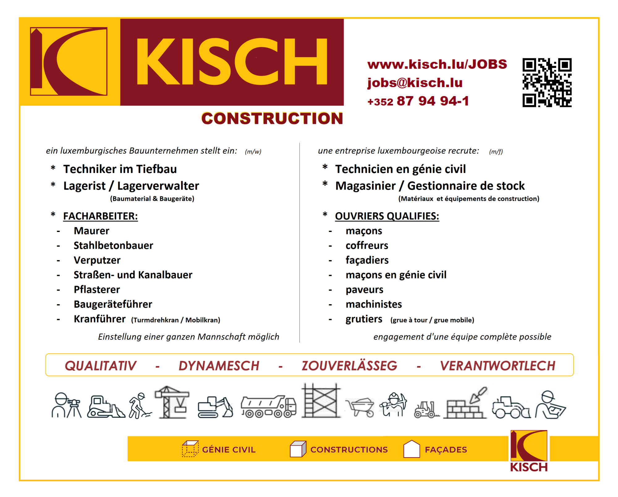 FACHARBEITER FIR HOCHBAU - TIEFBAU - FASSADEN